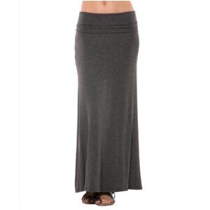 Bobeau Charcoal Maxi Skirt